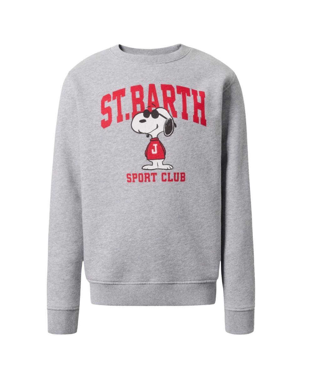Mc2 Saint Barth Felpa Girocollo Snoopy HUTTON N Grigio