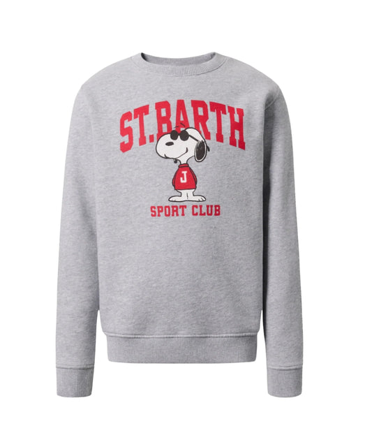 Mc2 Saint Barth Felpa Girocollo Snoopy HUTTON N Grigio