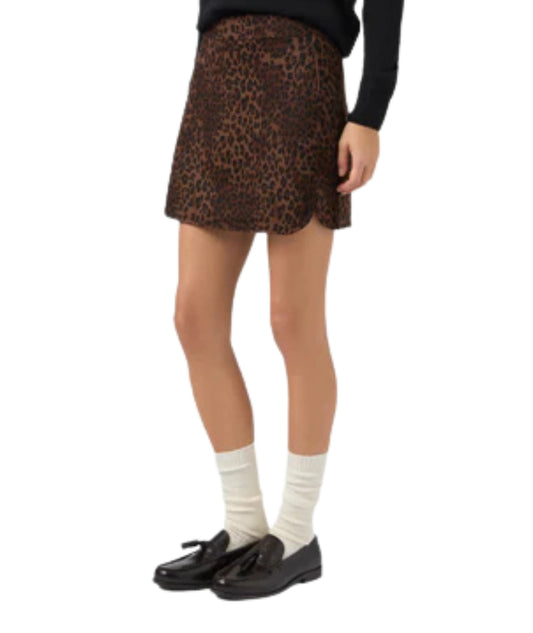 Mc2 Saint Barth Gonna Corta Leopardata EIRA DOUBLE EIR0001 Marrone