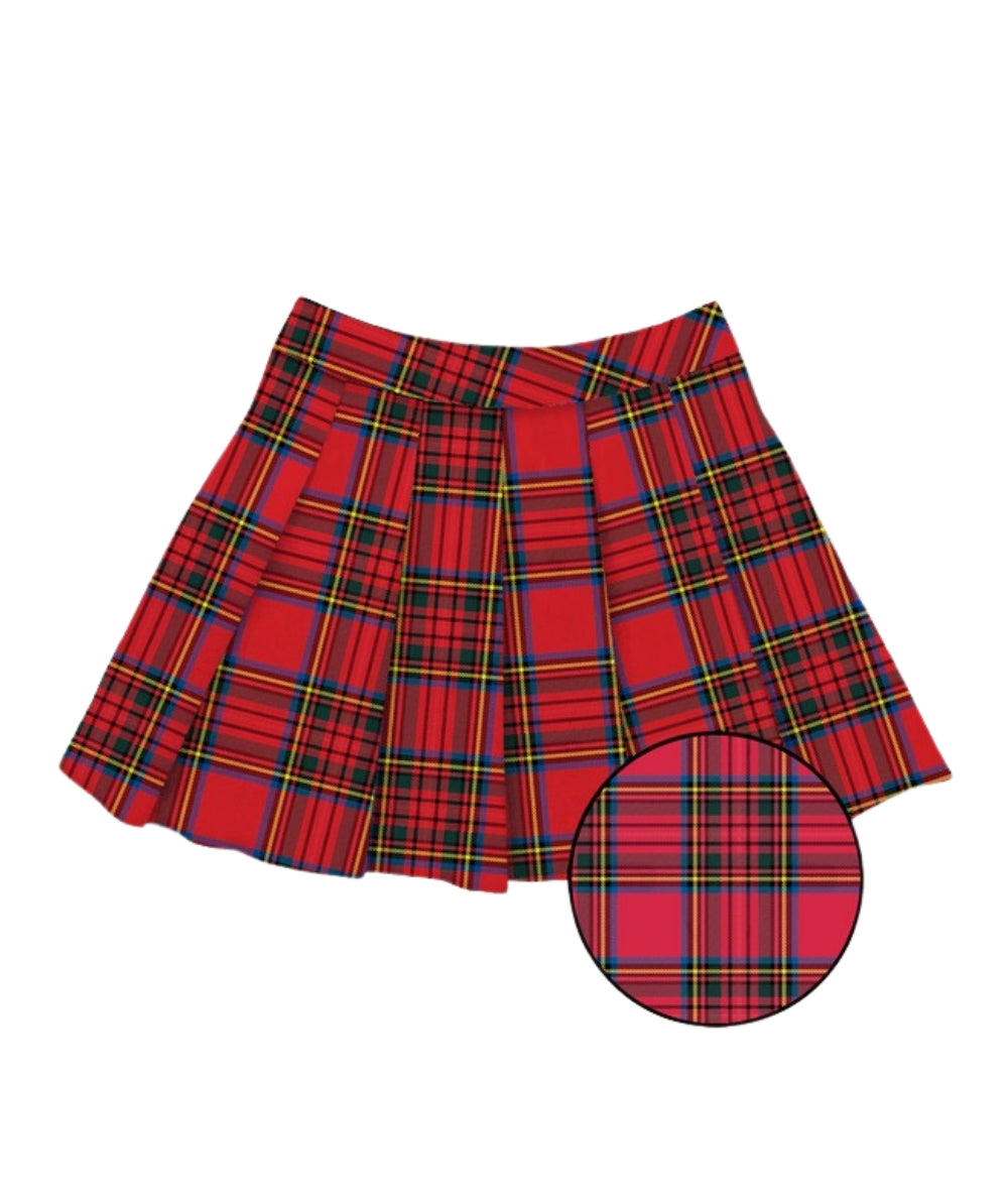 Mc2 Saint Barth Gonna in Fantasia Tartan TATIENNE JR ENGLISH Rosso