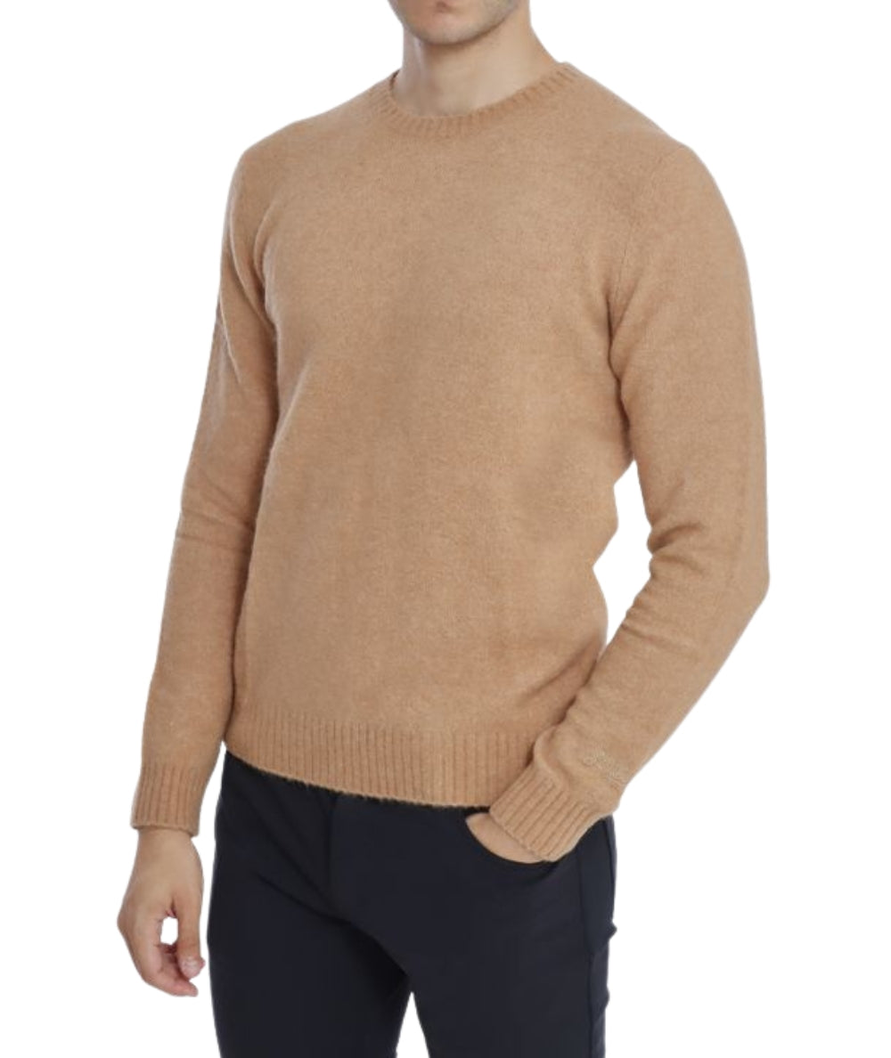 Mc2 Saint Barth Maglione Girocollo REGENT ALPACA Beige