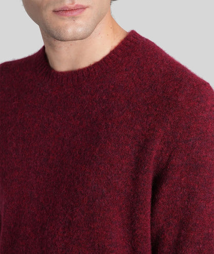 Mc2 Saint Barth Maglione Girocollo REGENT ALPACA REGE006 Bordeaux