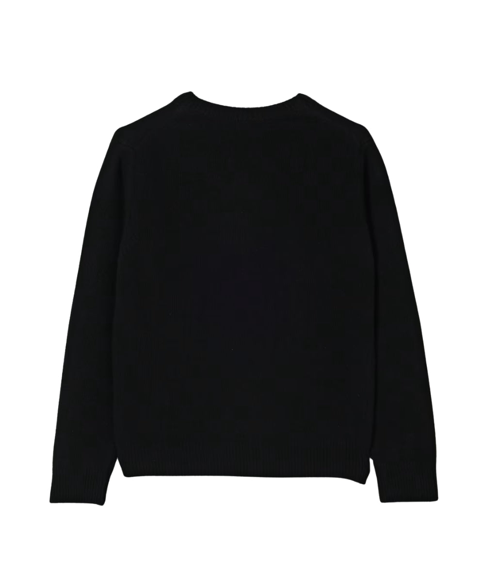 Mc2 Saint Barth Maglione Girocollo con Scritta PRINCESS Nero