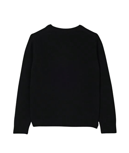 Mc2 Saint Barth Maglione Girocollo con Scritta PRINCESS Nero