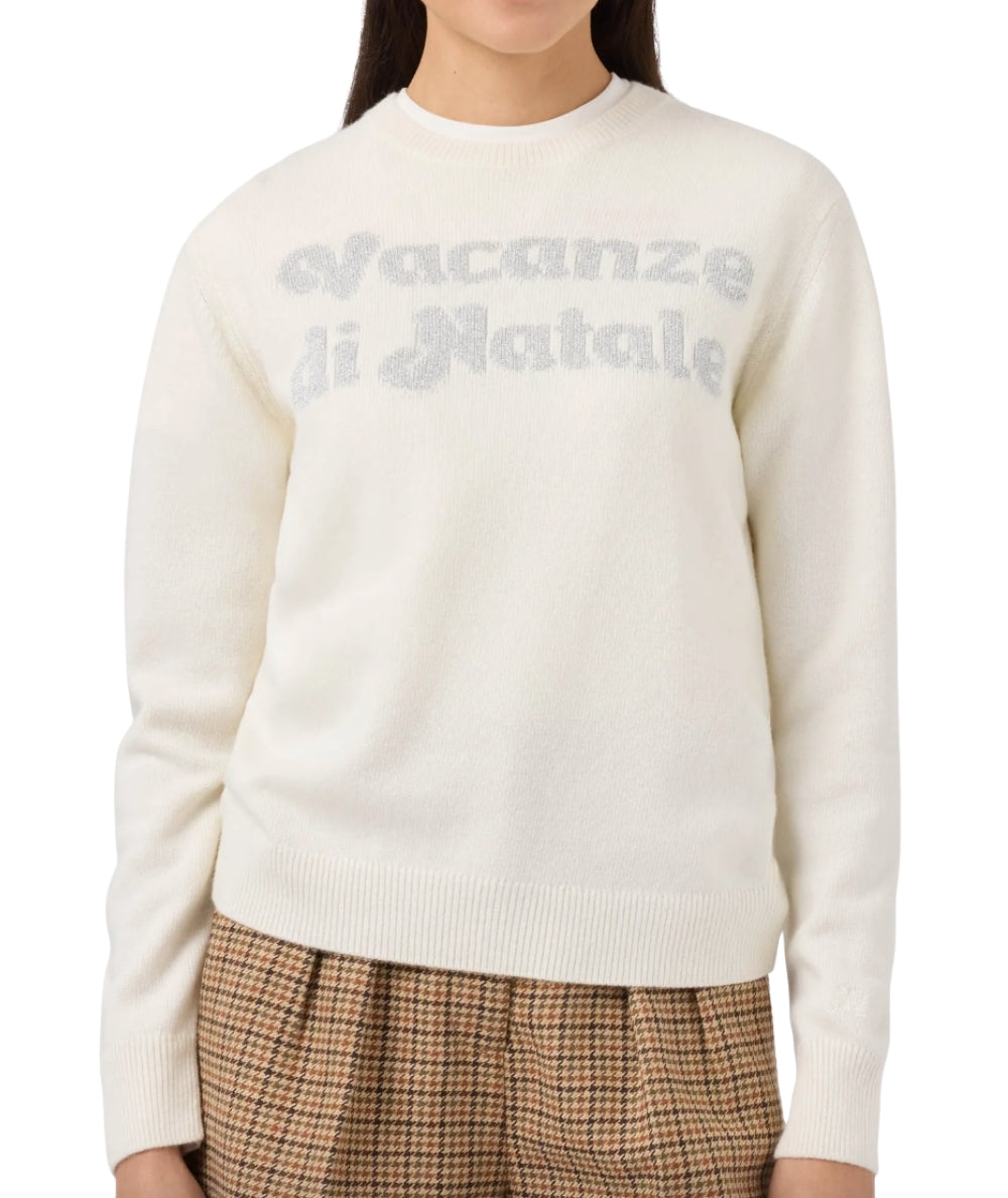 Mc2 Saint Barth Maglione Vacanze di Natale NEW QUEEN Bianco