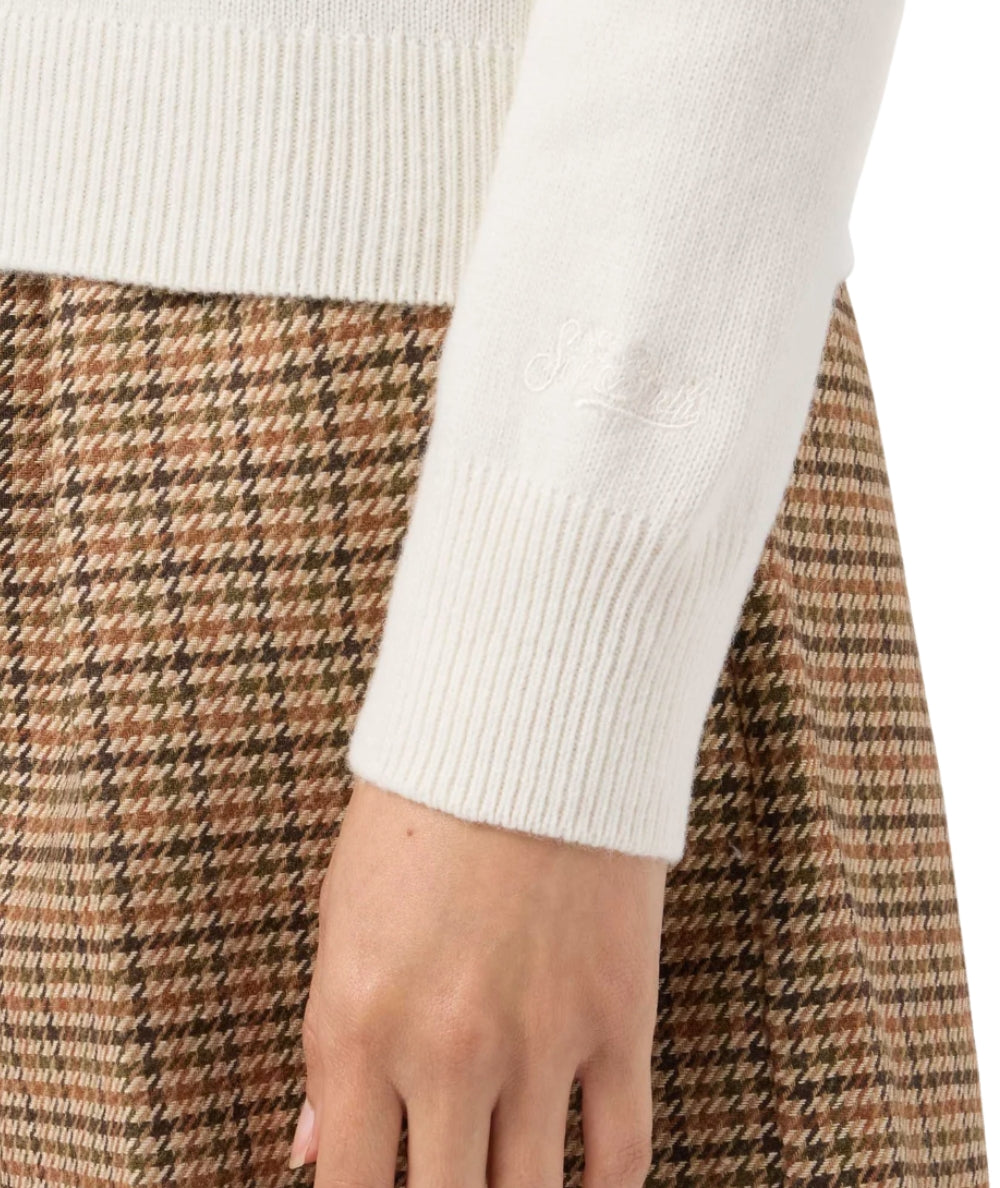 Mc2 Saint Barth Maglione Vacanze di Natale NEW QUEEN Bianco