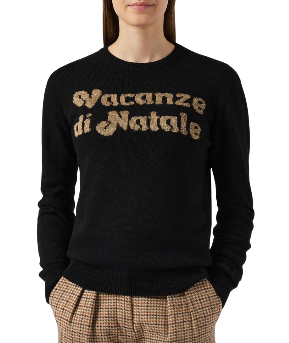 Mc2 Saint Barth Maglione Vacanze di Natale NEW QUEEN Nero