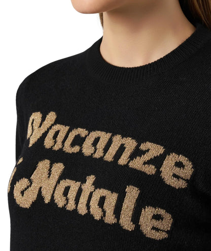 Mc2 Saint Barth Maglione Vacanze di Natale NEW QUEEN Nero