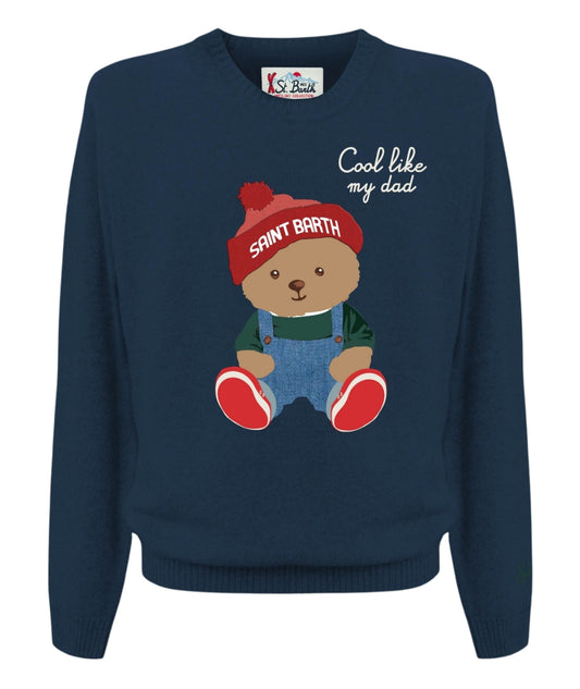 Mc2 Saint Barth Maglione con Stampa DOUGLAS Blu