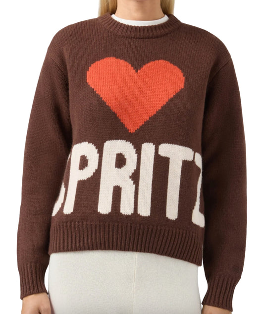 Mc2 Saint Barth Maglione con Stampa Jacquard KYLA Marrone