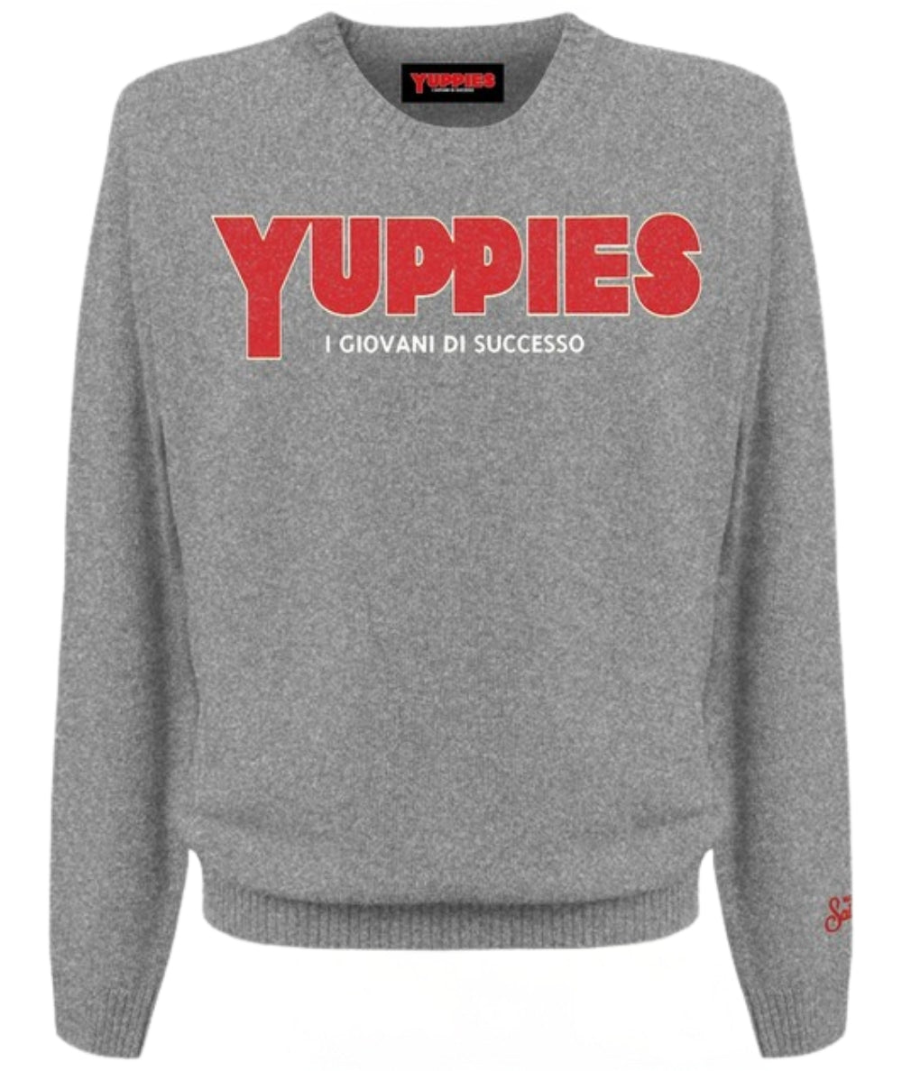 Mc2 Saint Barth Maglione in Lana e Cashmere HERON LIGHT Grigio