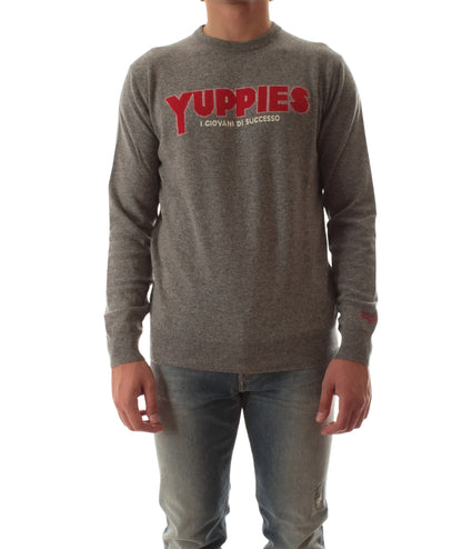 Mc2 Saint Barth Maglione in Lana e Cashmere HERON LIGHT Grigio