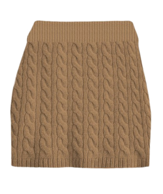 Mc2 Saint Barth Mini Gonna in Maglia ENOLA Cammello