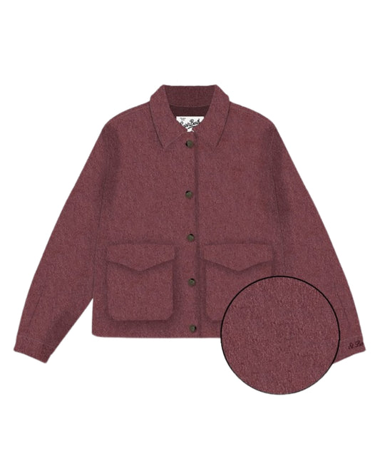 Mc2 Saint Barth Overshirt Cropped BONNIBELL DOUBLE Burgundy