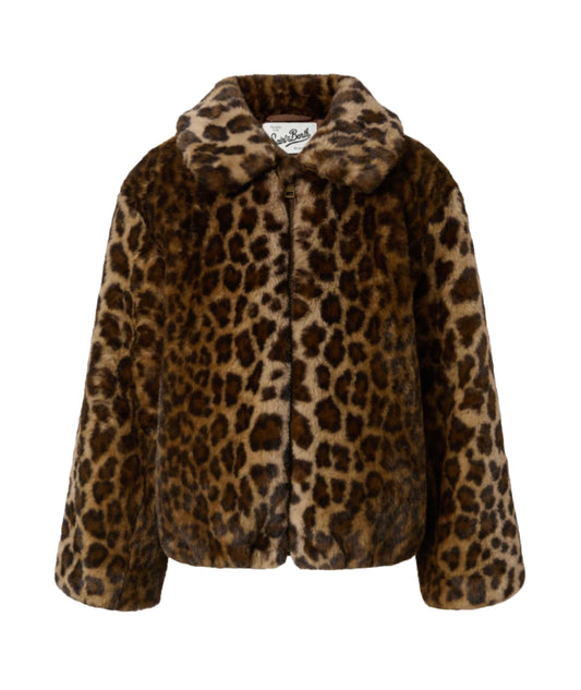 Mc2 Saint Barth Pelliccia in Faux Fur Leo AVELINE JR FUR Marrone