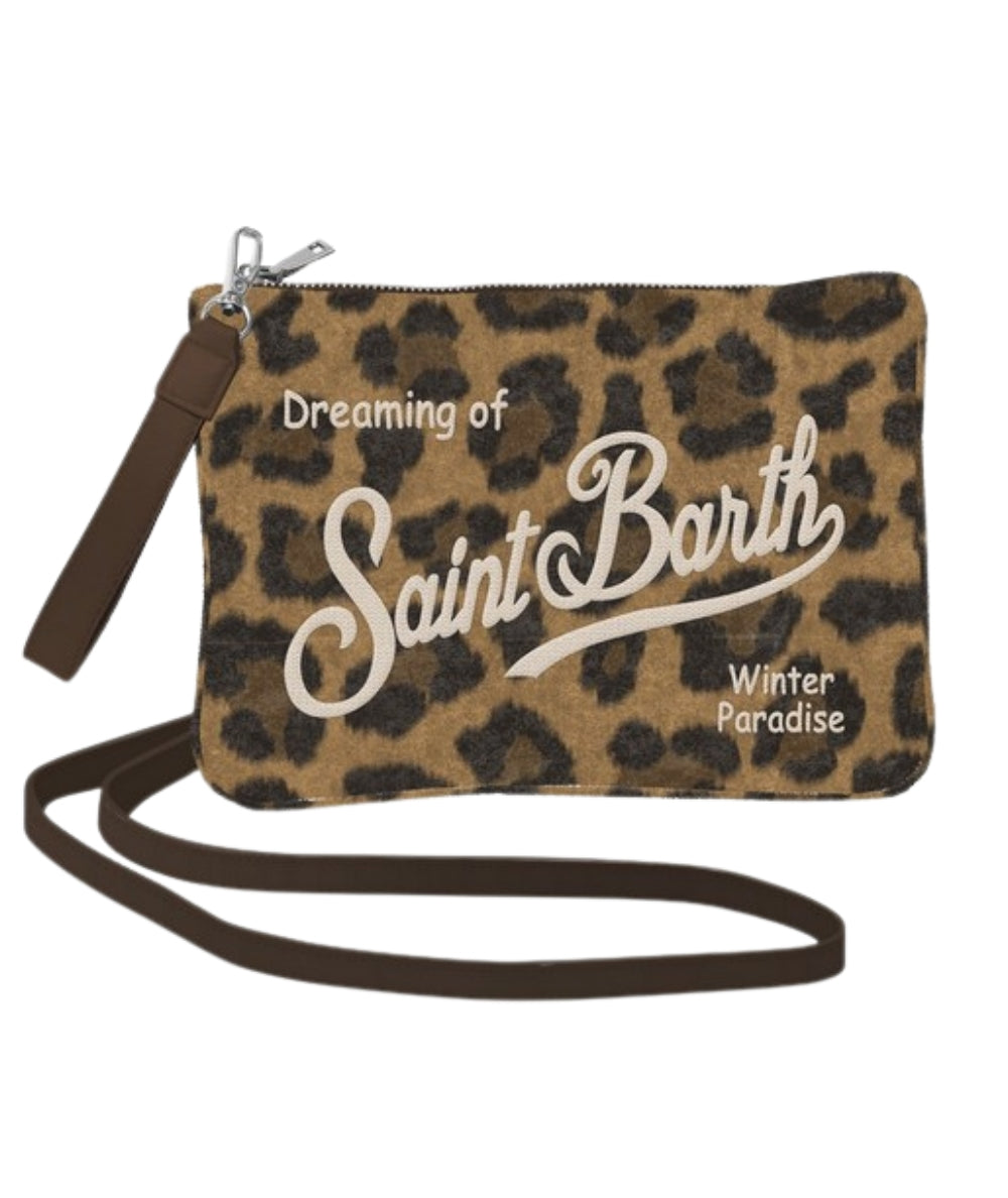 MC2 Saint Barth Pochette Animalier PARISIENNE FELT PAR0025 Leopardata