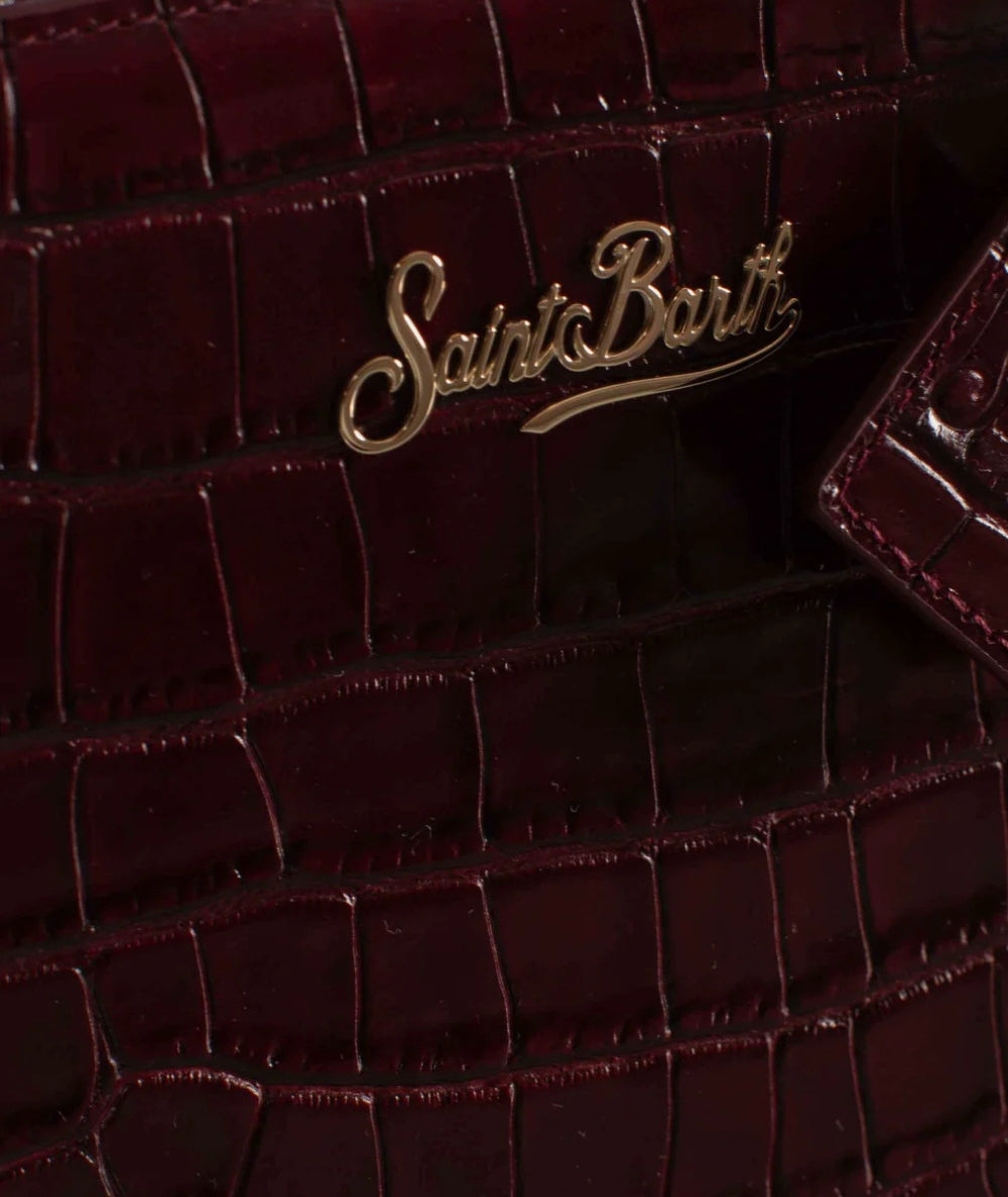Mc2 Saint Barth Shop Bag Mini Stampa Cocco SHBM0002 Bordeaux