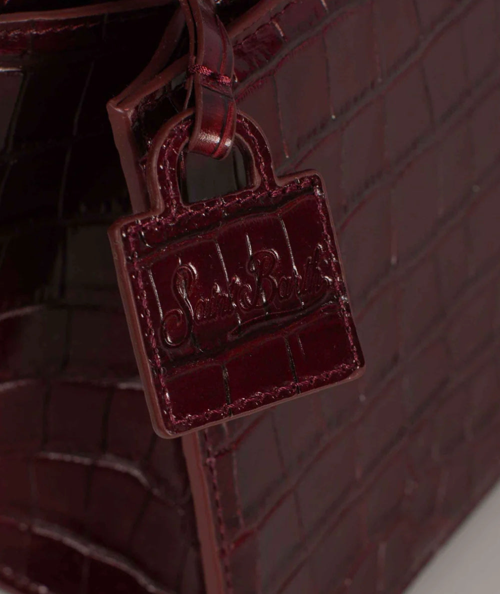 Mc2 Saint Barth Shop Bag Mini Stampa Cocco SHBM0002 Bordeaux