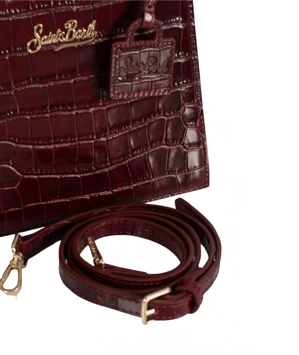 Mc2 Saint Barth Shop Bag Mini Stampa Cocco SHBM0002 Bordeaux