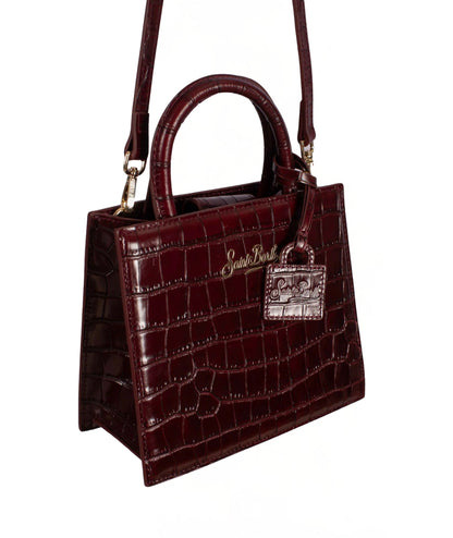 Mc2 Saint Barth Shop Bag Mini Stampa Cocco SHBM0002 Bordeaux