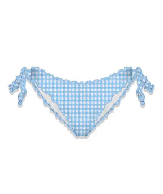 Mc2 Saint Barth Slip Vichy in Seersucker Moon Seersucker Vichy 30 Bianco Azzurro