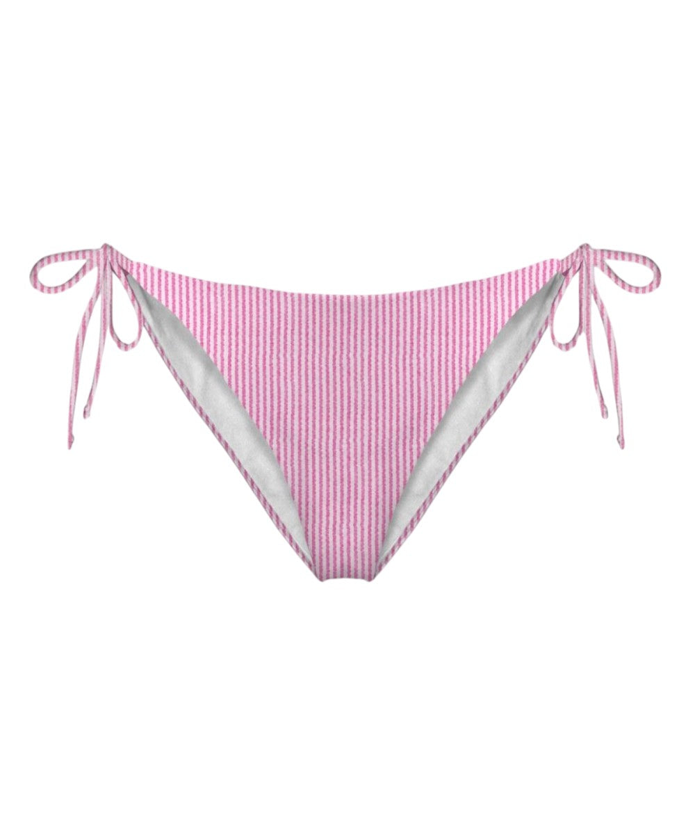 Mc2 Saint Barth Slip a Righe in Seersucker Stripes Virgo Rosa