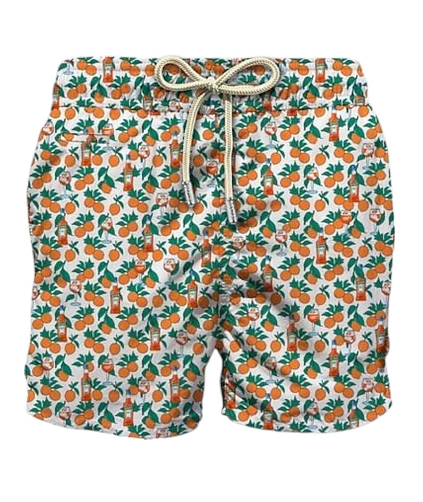 Mc2 Saint Barth Swim Shorts Lighting Micro Fantasy Spritz Garden Multicolore