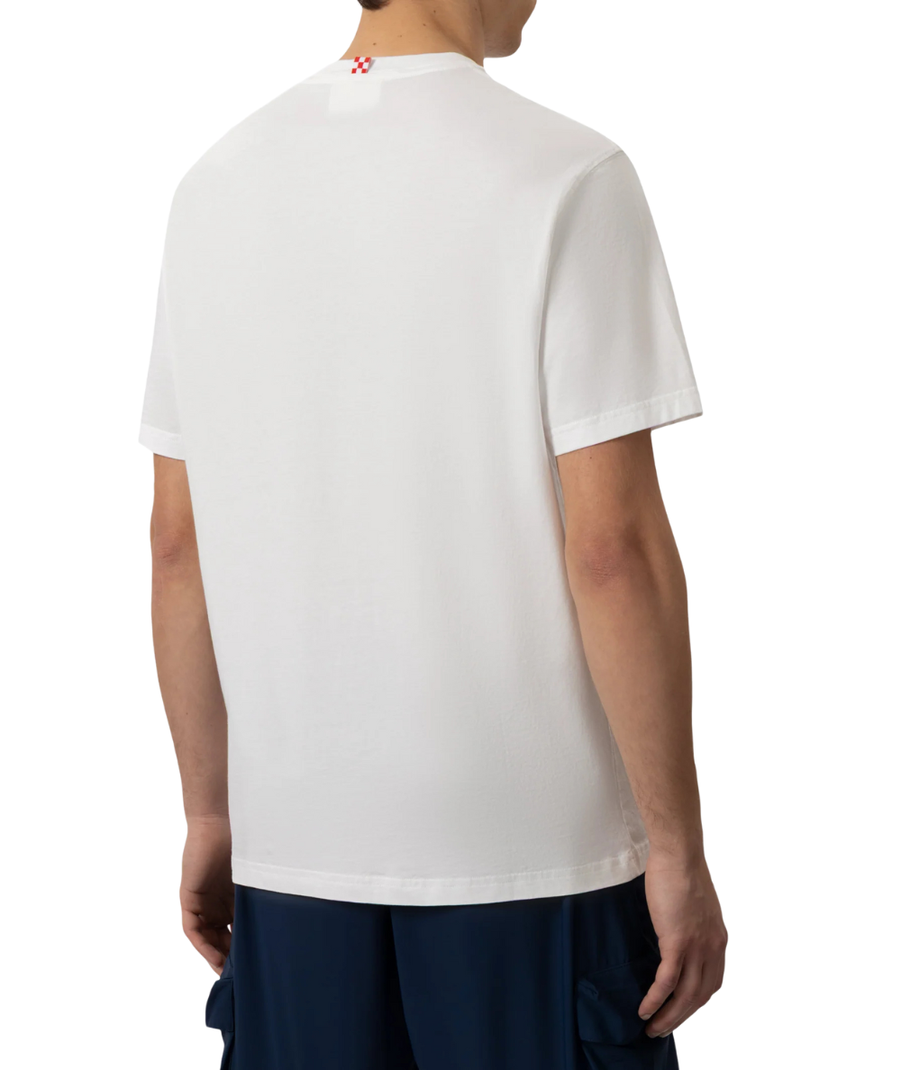 Mc2 Saint Barth T-shirt Girocollo con Stampa T-Shirt Man Snoopy Bomber  Bianco