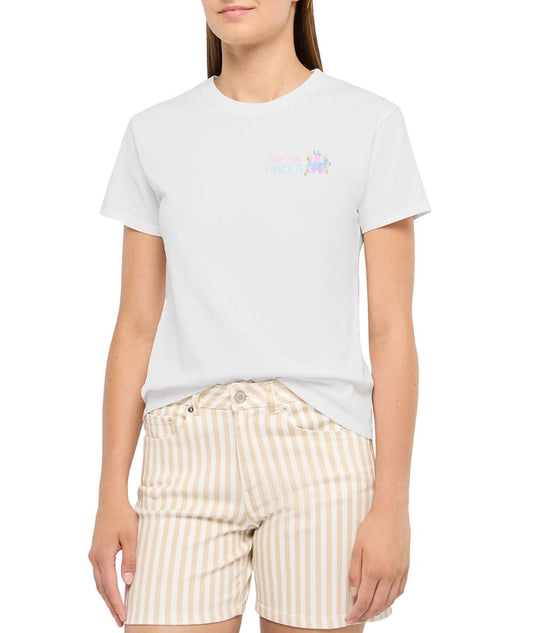 Mc2 Saint Barth T-shirt con Ricamo Emilie Na Favola 01N EMB Bianco
