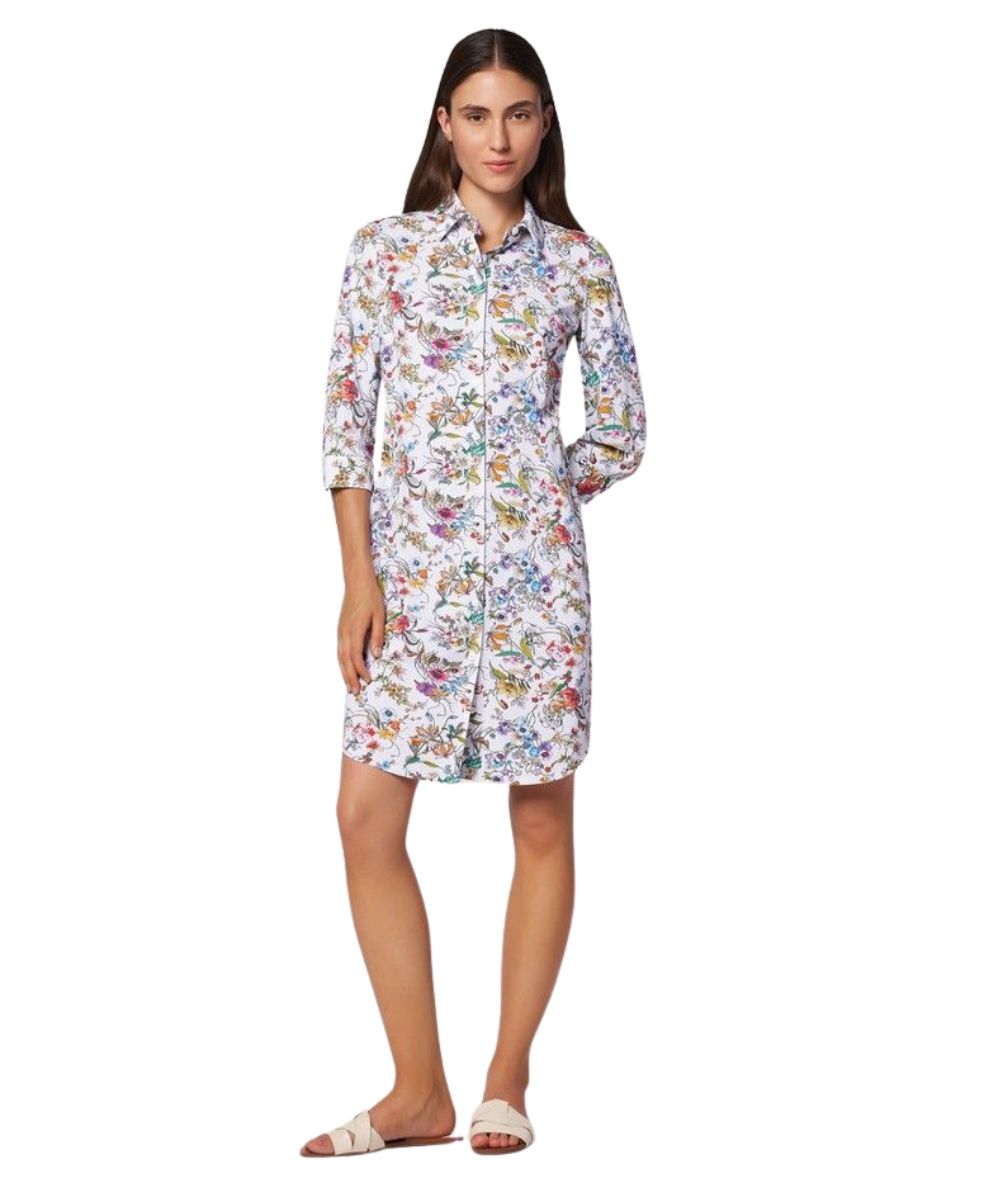 Mondrian Venezia by Camicetta Snob Abito in Jersey Tecnico Stretch a Fantasia Floreale