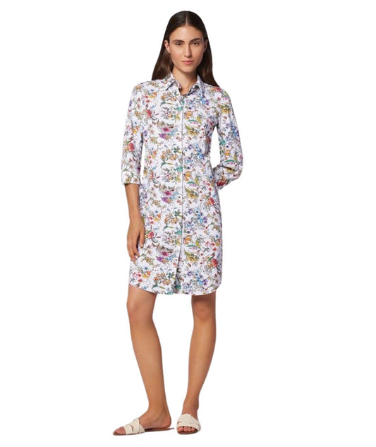 Mondrian Venezia by Camicetta Snob Abito in Jersey Tecnico Stretch a Fantasia Floreale