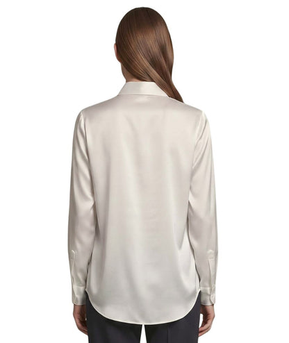 Mondrian Venezia by Camicetta Snob Camicia in Seta Stetch 31509 776 Bianco Avorio