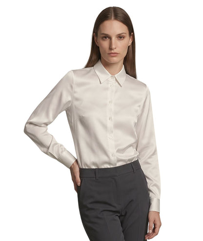 Mondrian Venezia by Camicetta Snob Camicia in Seta Stetch 31509 776 Bianco Avorio