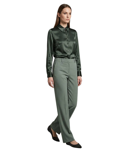 Mondrian Venezia by Camicetta Snob Camicia in Seta Stetch 31509 776 Verde Militare
