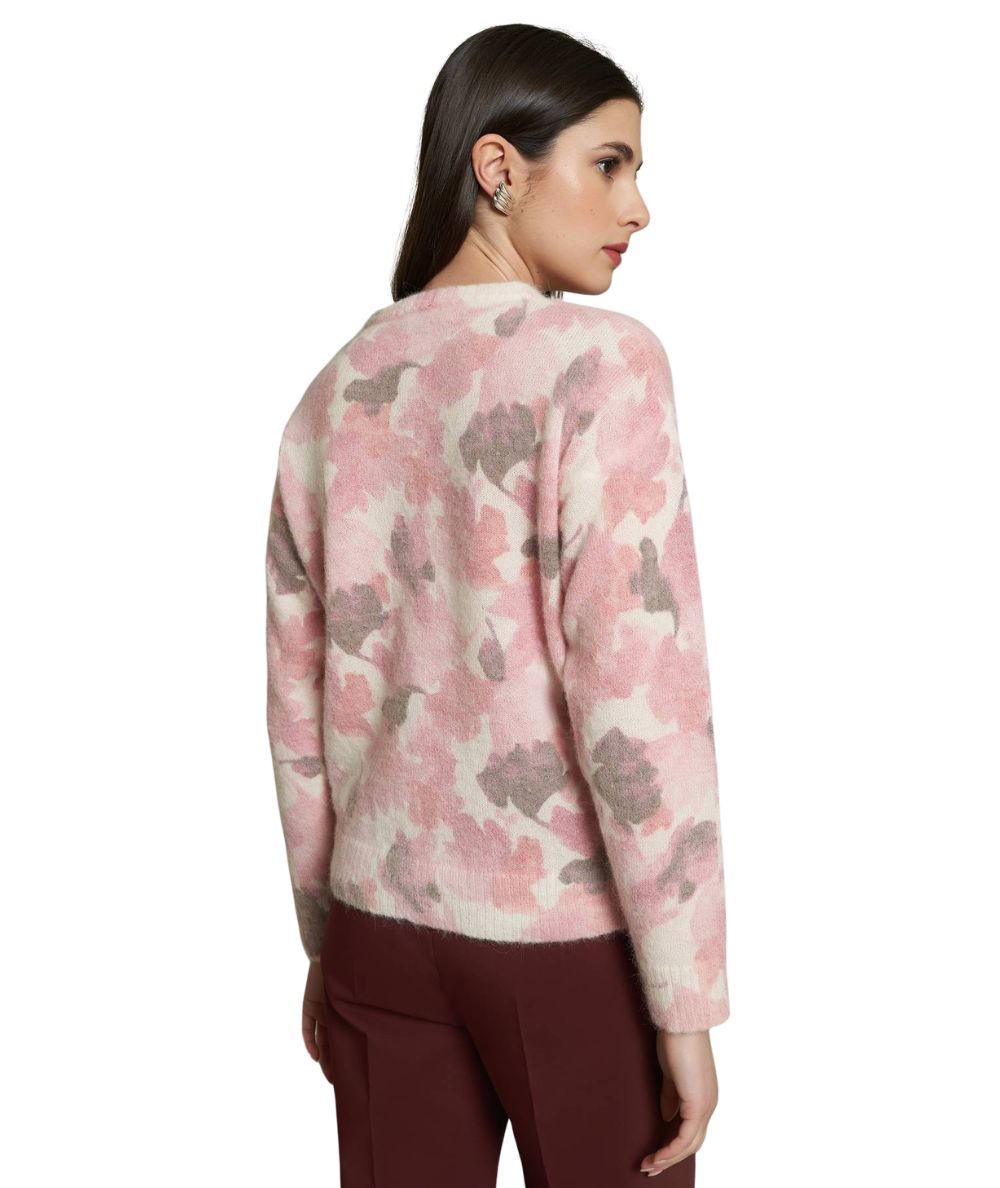 Mondrian Venezia by Camicetta Snob Maglioncino in Alpaca Stampata Rosa 
