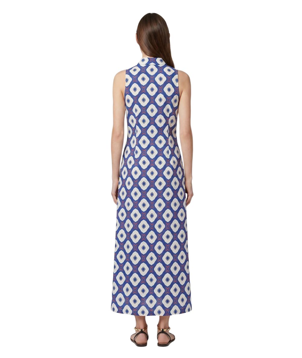 Mondrian Venezia Abito Smanicato in Popeline di Cotone 41499 620 Blu