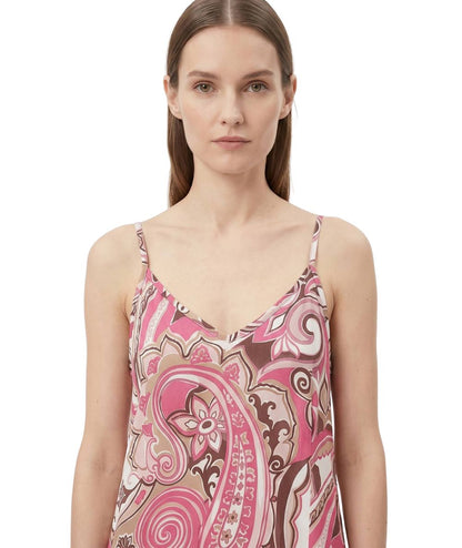 Mondrian Venezia Abito a Sottoveste in Viscosa Fantasia Paisley 41470 603 Rosa