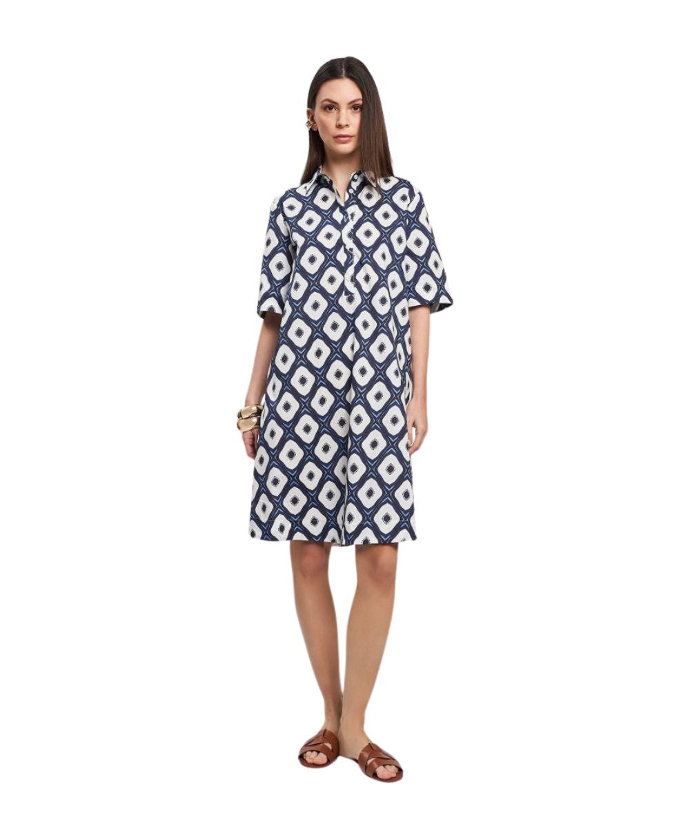 Mondrian Venezia Abito in Popeline di Cotone 41499 605 Multicolore 