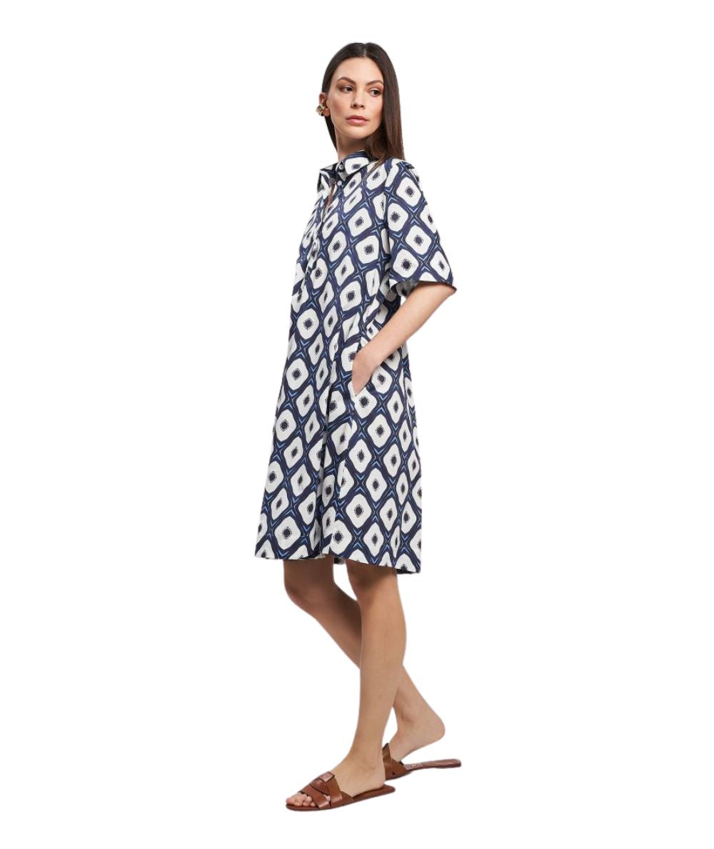 Mondrian Venezia Abito in Popeline di Cotone 41499 605 Multicolore 