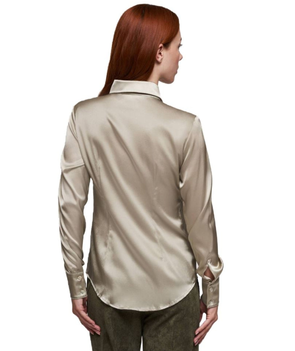 Mondrian Venezia Camicia Raso di Seta Stretch 31306/847 Beige