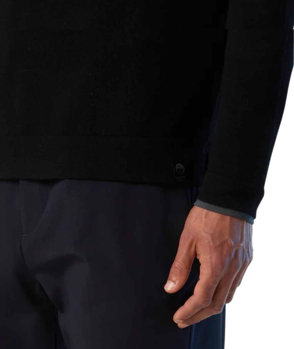 NORTH SAILS Dolcevita con Mezza Zip 699219.000 Nero