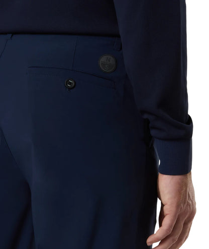 NORTH SAILS Pantalone con Tasche in Solotex Chino Defender 673094_000 Blu Navy
