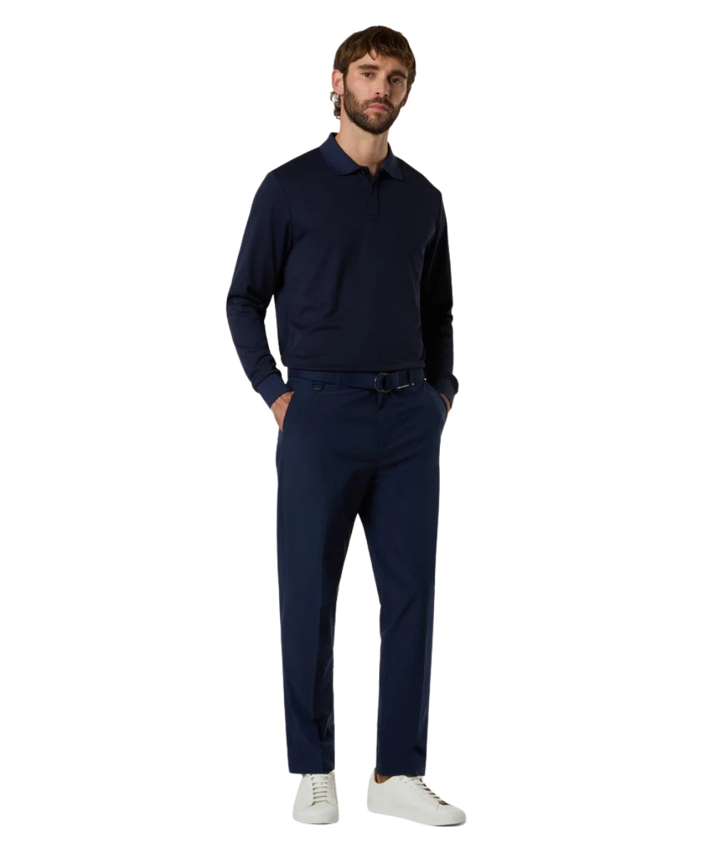 NORTH SAILS Pantalone con Tasche in Solotex Chino Defender 673094_000 Blu Navy