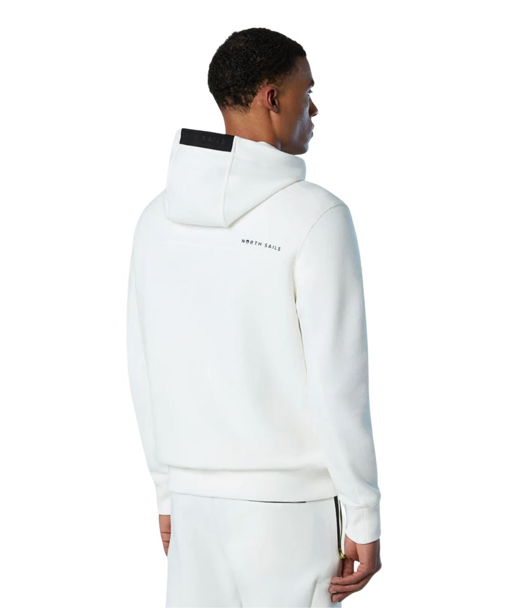 North Sails Felpa con Cappuccio 691099.000 Bianco