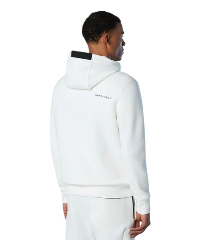 North Sails Felpa con Cappuccio 691099.000 Bianco