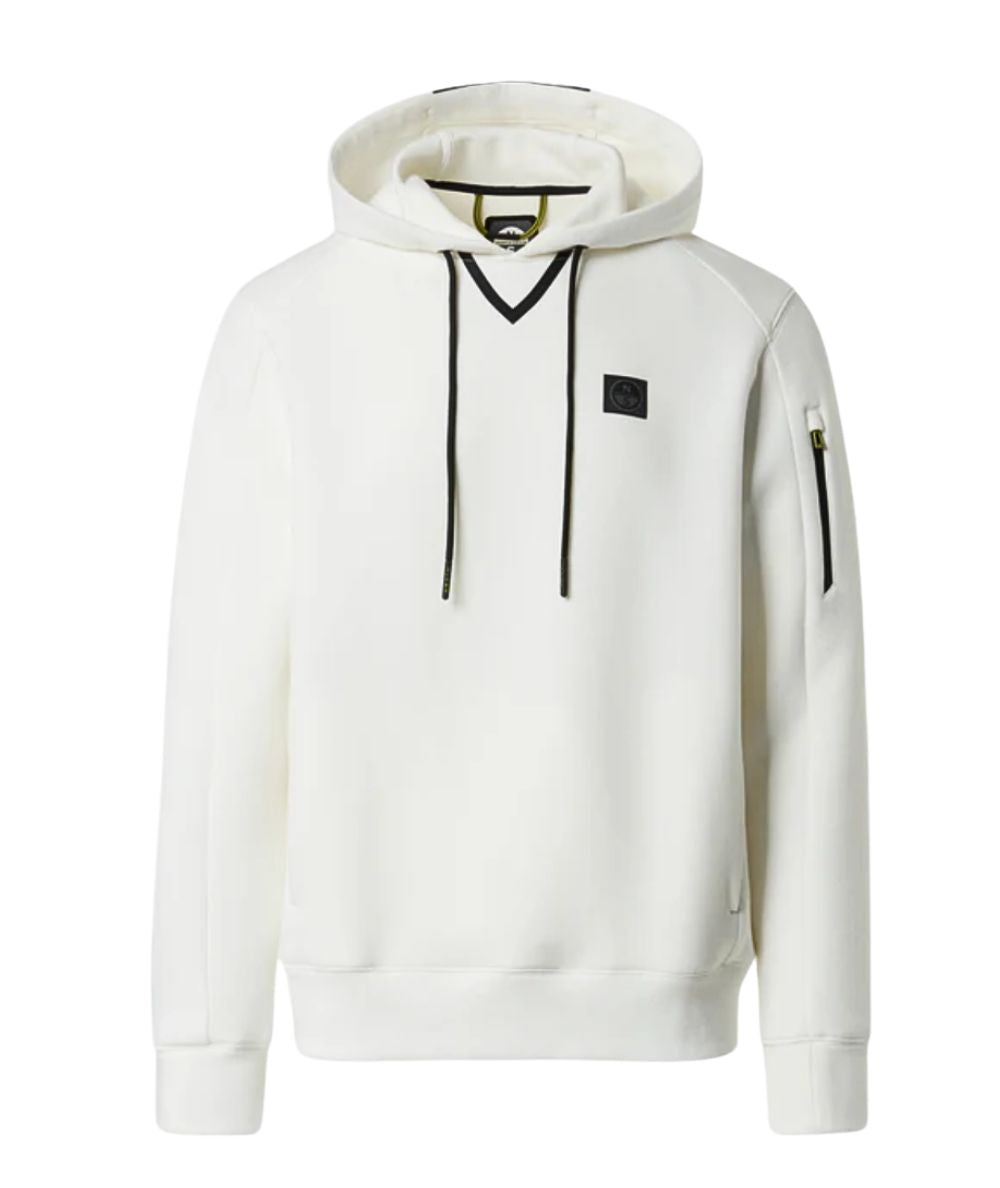 North Sails Felpa con Cappuccio 691099.000 Bianco