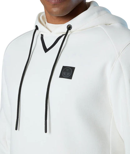 North Sails Felpa con Cappuccio 691099.000 Bianco