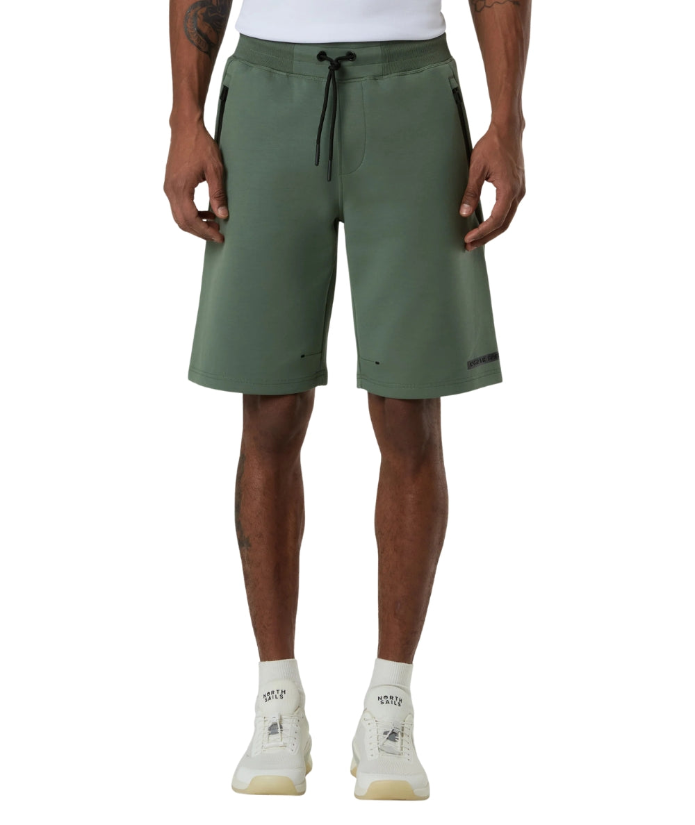 North Sails Bermuda con Tasche in Felpa 673254_000 Verde