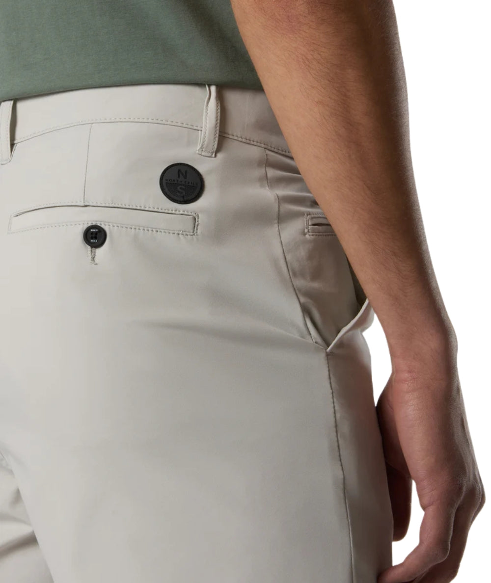 North Sails Bermuda con Tasche in Nylon Chino 673420_000 Grigio