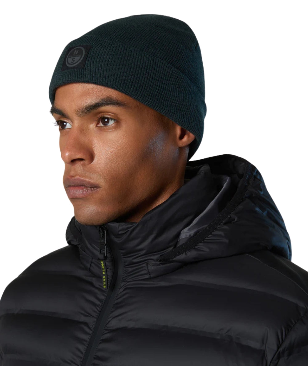 North Sails Berretto con Patch 623350.000 Verde Scuro